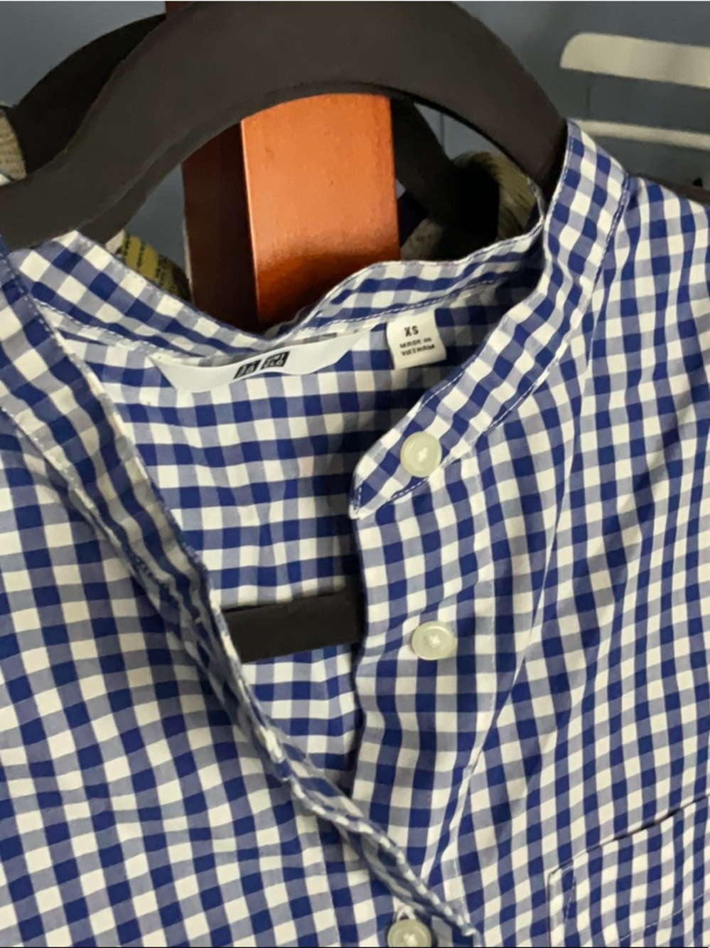 Uniqlo School Blue Striped Top